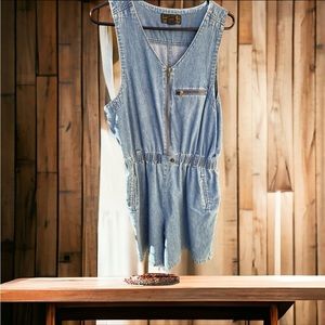 Y2K Vintage Eddie Bauer Denim Romper